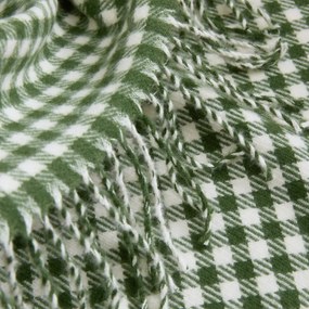 Plaid met klein ruitjespatroon, afgewerkt met franjes, ONESSA