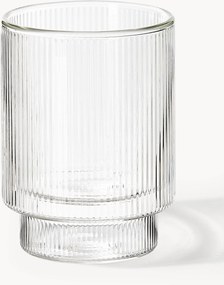 Mondgeblazen dubbelwandige tumblers Ripple, 2-delig, 220 ml