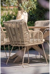 4 Seasons Fabrice tuinset 7-delig - Manolo tuintafel 240x103 cm