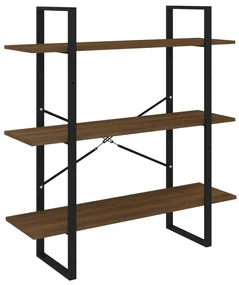 vidaXL Boekenkast 100x30x105 cm bewerkt hout bruineikenkleurig