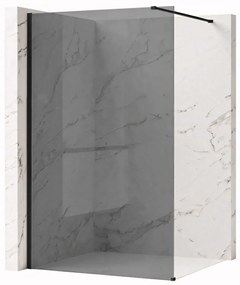 Walk-in douchewand Rea Flexi Grey / Black 100