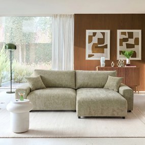 2-zits rechte bank in gevlamd chenille, GALENE