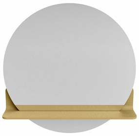 Mondiaz Spot spiegel rond Ø60cm met planchet oro