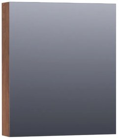 Saniclass Plain Spiegelkast - 60x70x15cm - 1 linksdraaiende spiegeldeur - MFC - viking shield SK-PL60LVS