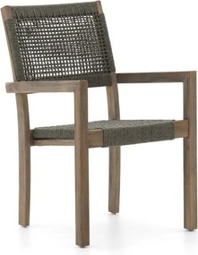 Dining tuinstoel | ROUGH  Batang | Rope (touw) | Grijs | Stapelbaar | Kees Smit Tuinmeubelen