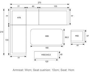 Garden Impressions Tineo lounge dining set 5-delig - donker grijs