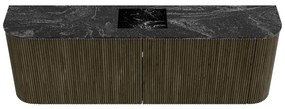 Mondiaz Joya DLux 125cm toiletmeubel ronding links/rechts shadow met wastafel faye midden 1 kraangat lava