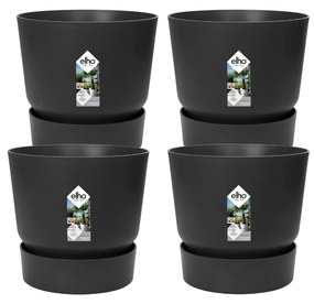 4x Pot elho Greenville zwart