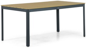 Dining Tuintafel rechthoekig 160 x 91,5 cm Aluminium Grijs Santika Mind