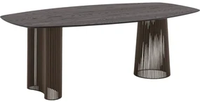 Goossens Excellent Eettafel Uniek, Semi ovaal 240 x 120 cm