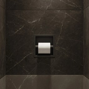 Hotbath &More inbouw toiletrolhouder gunmetal geborsteld PVD