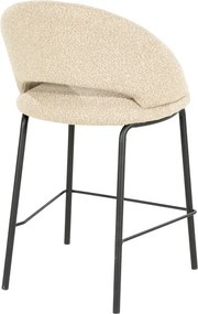 By-Boo Nido Barkruk Met Zwart Onderstel Taupe