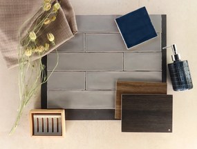 Hoogglans Wandtegel 7.5x30 Cm Cifre Colonial Grey Brillo