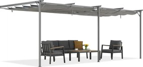 Antraciet terrasoverkapping Santana 3x6m Garden Point