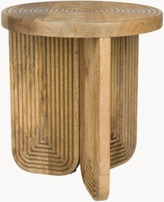 Ronde bijzettafel Maeze van mangohout