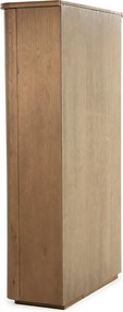 Hoge Design Kast Eikenhout Bruin - 120x50x210cm.