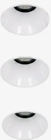 Pack Van 3 Inbouw Led Downlights Zonder Rand, Trimless, Rond Ø5,3 Cm In Aluminium Orelva Warm Wit 2700k & Wit & 6 W & 38º - Sklum