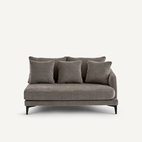 Halve bank, 2zit van polyestermix, MODERNISTE