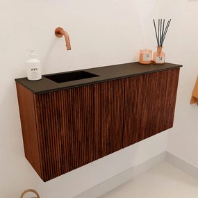Mondiaz Joya 90cm toiletmeubel ruby met wastafel faye links zonder kraangat urban