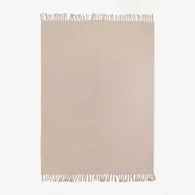 Katoenen Chiffon Geruite Deken (185x125 Cm) Eloi Licht Make Up - Sklum