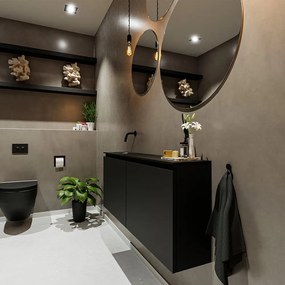 Mondiaz Ture 120cm toiletmeubel urban met wastafel urban links geen kraangat