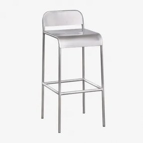 Narnial Set Van 4 Hoge Krukken In Roestvrij Staal Roestvrij Staal & ↑75 Cm - Sklum