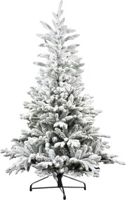 Famiflora Toronto kunstkerstboom - 180 cm - groen - Diameter 116 cm - 559 tips - besneeuwd - metalen voet