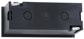 Moderne inbouw wandlamp zwart 16cm incl. LED IP65 - Mert