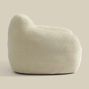 Zachte Fauteuil Zandkleur Stof