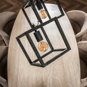Eettafel Lamp Kubus Metaal