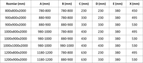 Mexen Exo halfronde douchecabine schuifdeur 90 x 90 cm, transparant, zwart - 8132-090-090-70-00
