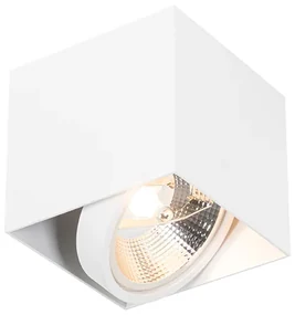 Design opbouwSpot / Opbouwspot / Plafondspot wit vierkant GU10 111mm - Box Design GU10 Binnenverlichting Lamp