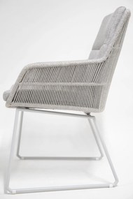 4 Seasons Outdoor Valencia eetset frozen met Belair teak tafel 240 cm  Tuinset    houtkleur weerbestendig
