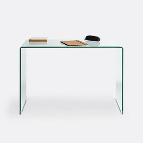 Consolebureau van gehard glas Joan