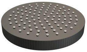 BRAUER Stripe Regendouchekop - 25cm - mat zwart 5-S-466