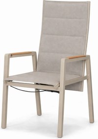 Tuinset 4 personen 160 cm Aluminium Taupe Lifestyle Garden Furniture Essence/Creta