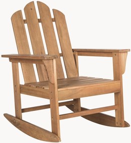 Eucalyptus houten tuin-schommelstoel Moreno met armleuningen