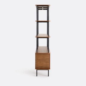 Boekenkast van walnootfineer, KERRIE