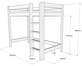 Kinderen Grijs Hoogslaper - Bobby Voor Kinderen Kinderen Junioren 5059914014004 Children's Beds Home, 160x80, Geen Children's Beds Home Dennenhout