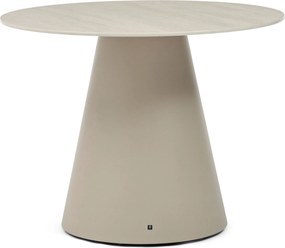 Dining Tuintafel rond 100 cm Zand/Beige Santika Serino