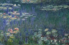 Monet, Claude - Kunstdruk Waterlelies, (40 x 26.7 cm)
