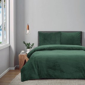 Dekbedovertrek Teddy Fleece – 100% zacht materiaal – 200×220 – groen
