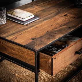 Salontafel Met Twee Lades - 120 X 60cm.