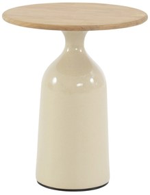 June lounge tuintafel hoogglans keramiek creme 45xH55 cm 4 Seasons Outdoor