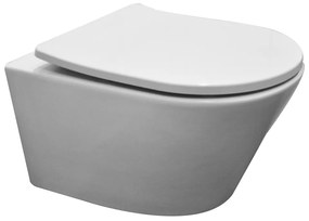 Mueller Afesta mat wit randloos toilet inclusief softclose zitting