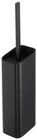 Geesa Shift Toiletborstel met houder Zwart metaal geborsteld (zwarte deksel en borstel) 9199110906