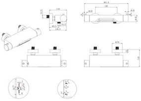 Mueller Stylo thermostatische waterval badkraan RVS