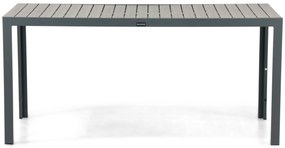 Tuinset 4 personen 160 cm Aluminium/textileen Grijs Domani Furniture Verde/Solare