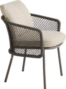 4 Seasons Outdoor Tobego tuinstoel Terre Tuinstoel   bruin weerbestendig