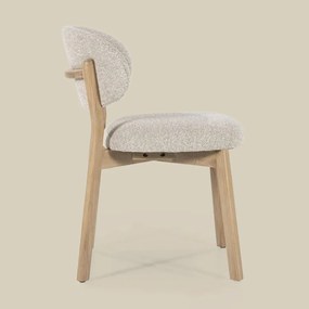 Eleonora Mikky Luxe Eetkamerstoel Eiken Taupe En Stof